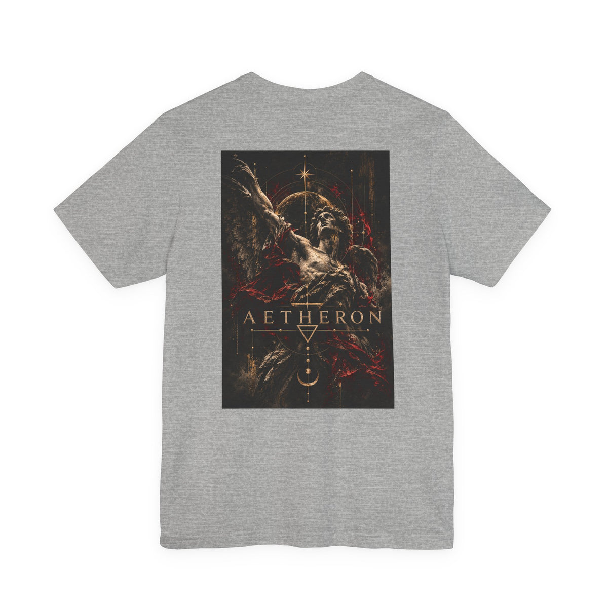 Aetheron Dark Angel Graphic Tee – Gothic Art Back Print
