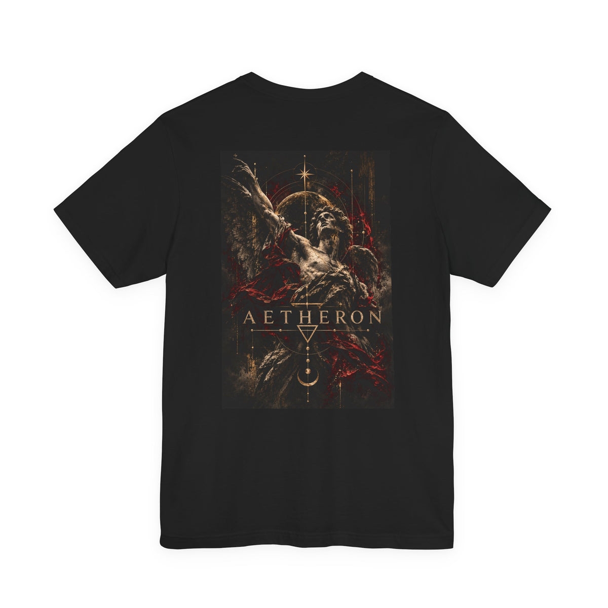 Aetheron Dark Angel Graphic Tee – Gothic Art Back Print