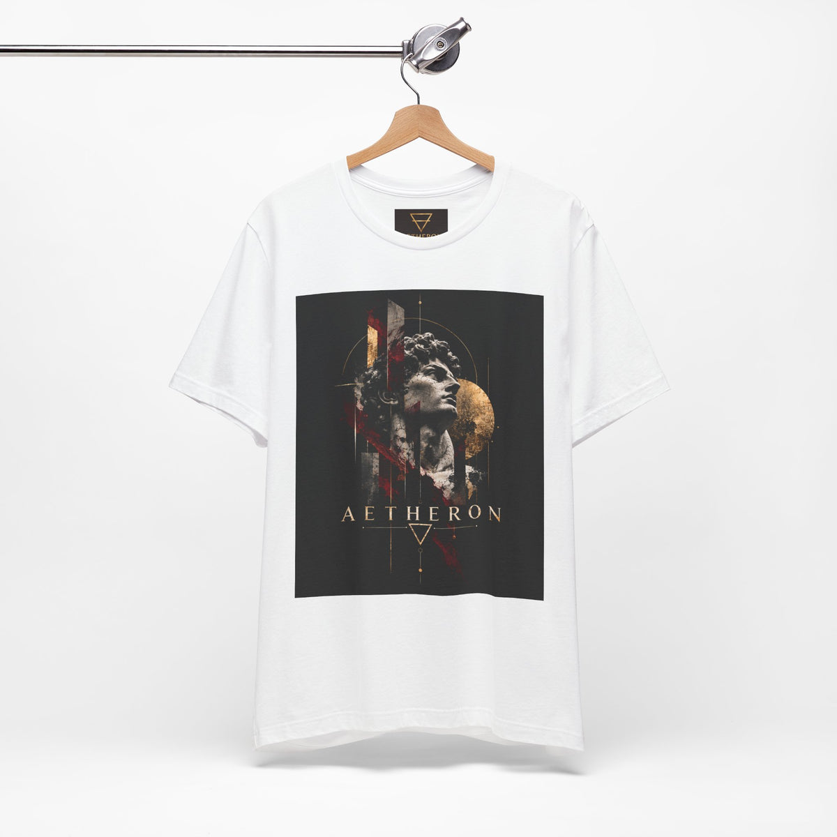 Aetheron Marble Muse Graphic Tee – Contemporary Art Print