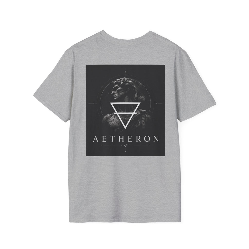 Aetheron Marble Icon Tee – Minimalist Sculpture Graphic
