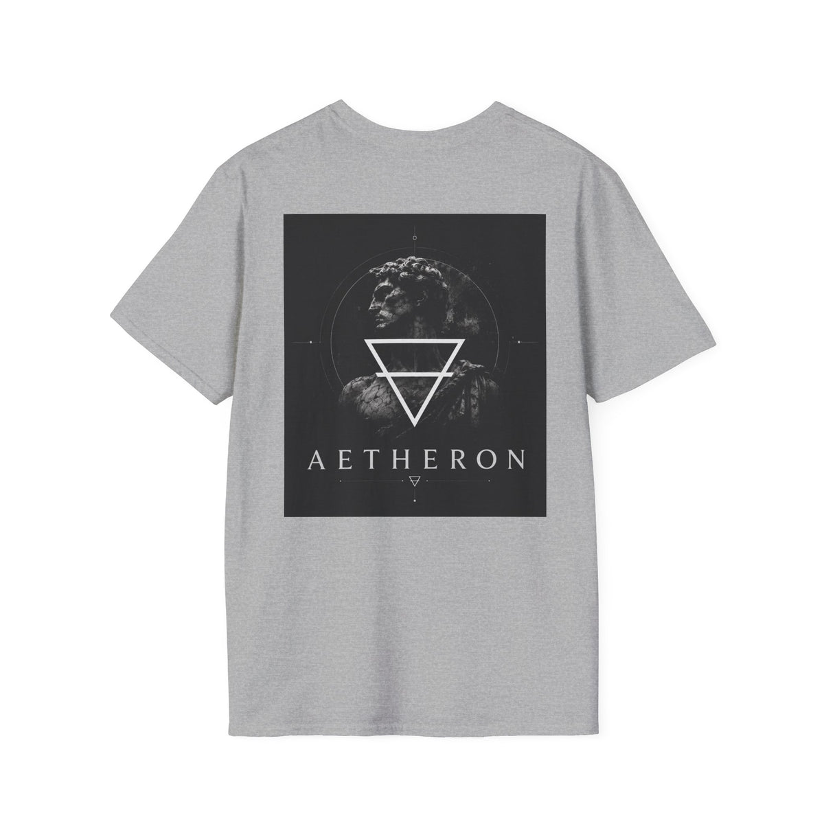 Aetheron Marble Icon Tee – Minimalist Sculpture Graphic
