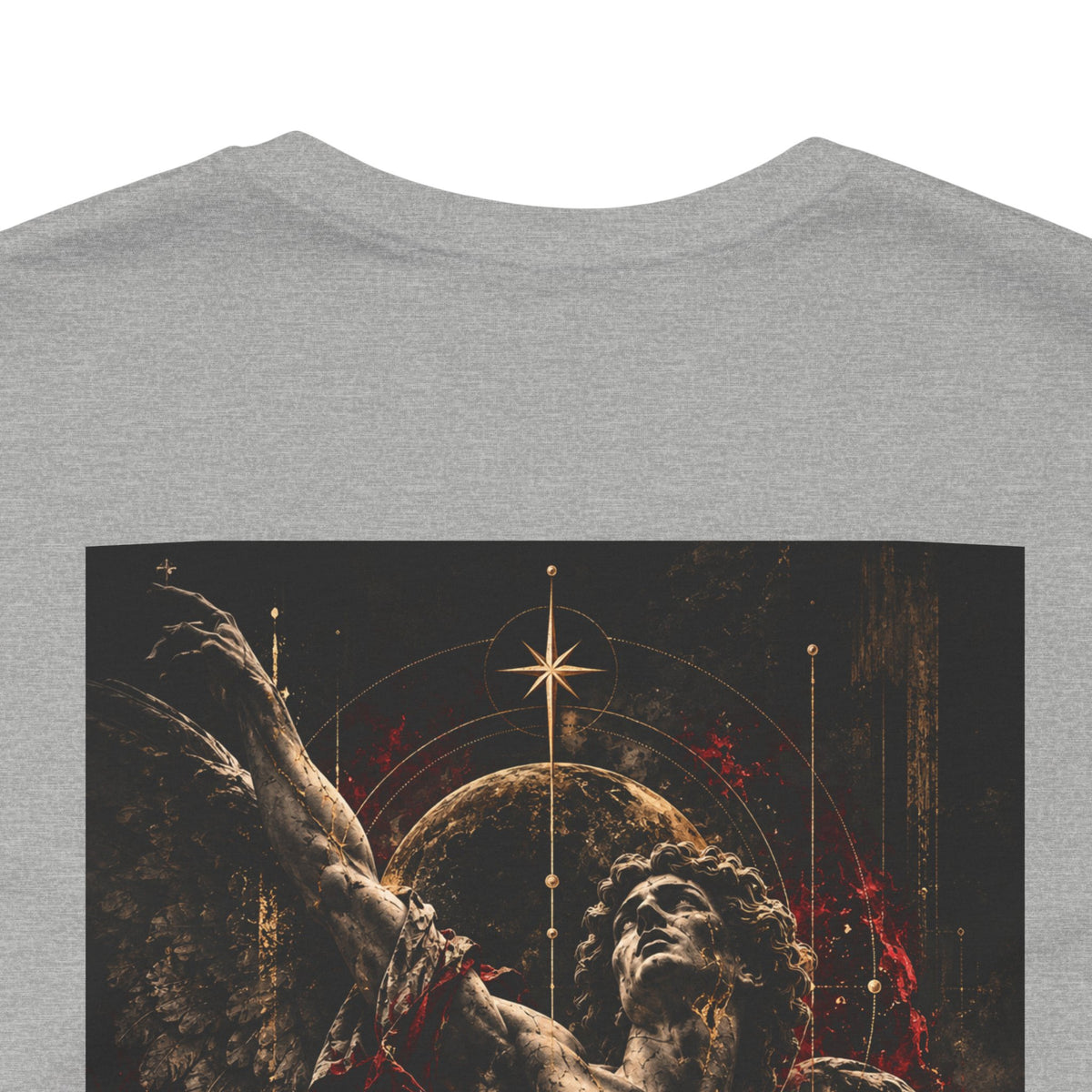 Aetheron Dark Angel Graphic Tee – Gothic Art Back Print