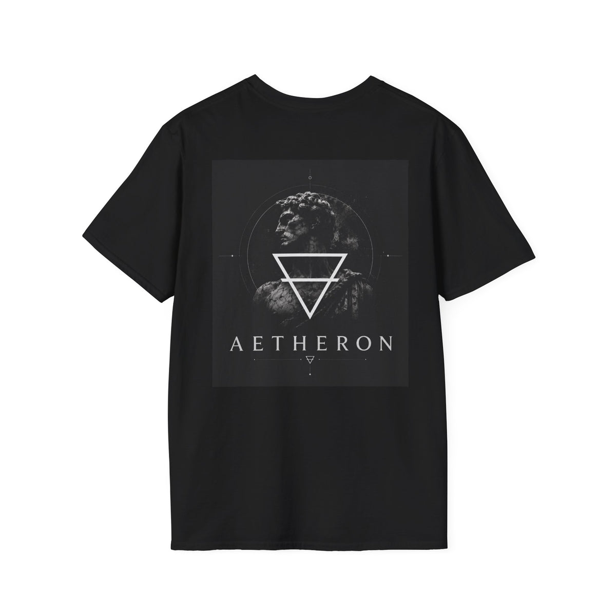 Aetheron Marble Icon Tee – Minimalist Sculpture Graphic