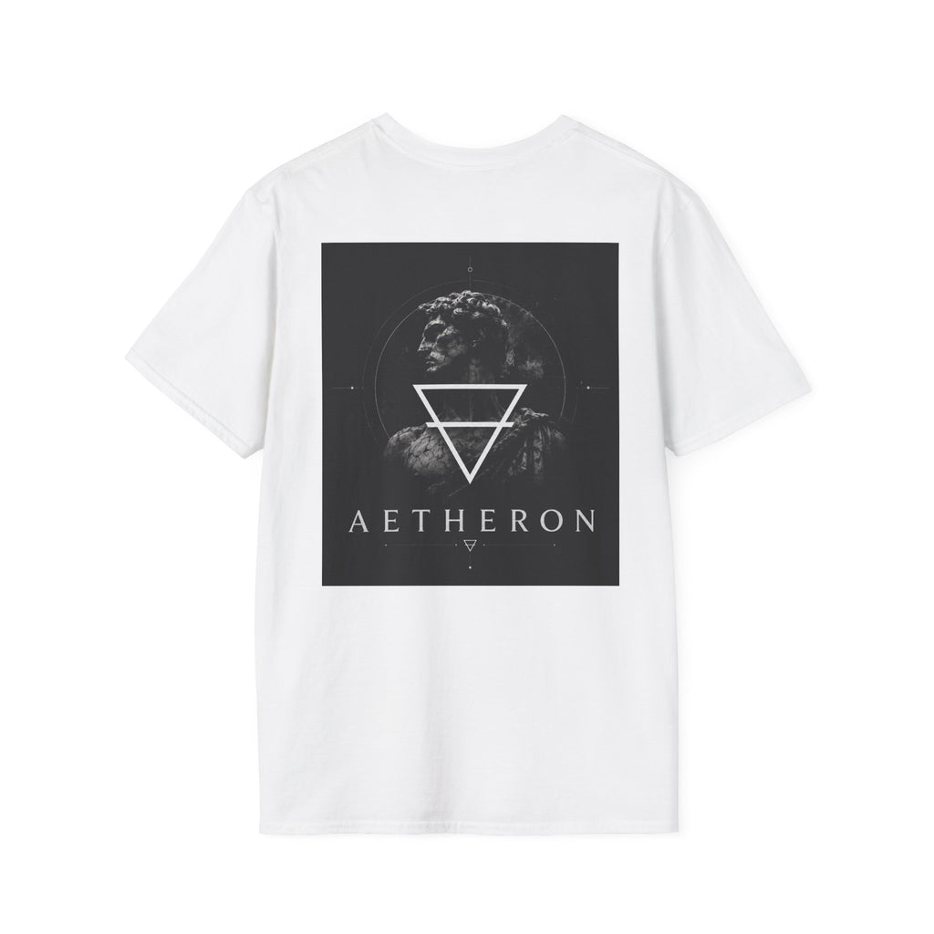 Aetheron Marble Icon Tee – Minimalist Sculpture Graphic