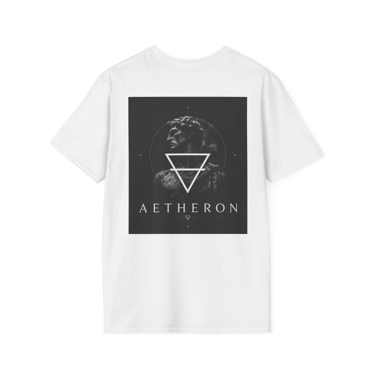 Aetheron Marble Icon Tee – Minimalist Sculpture Graphic