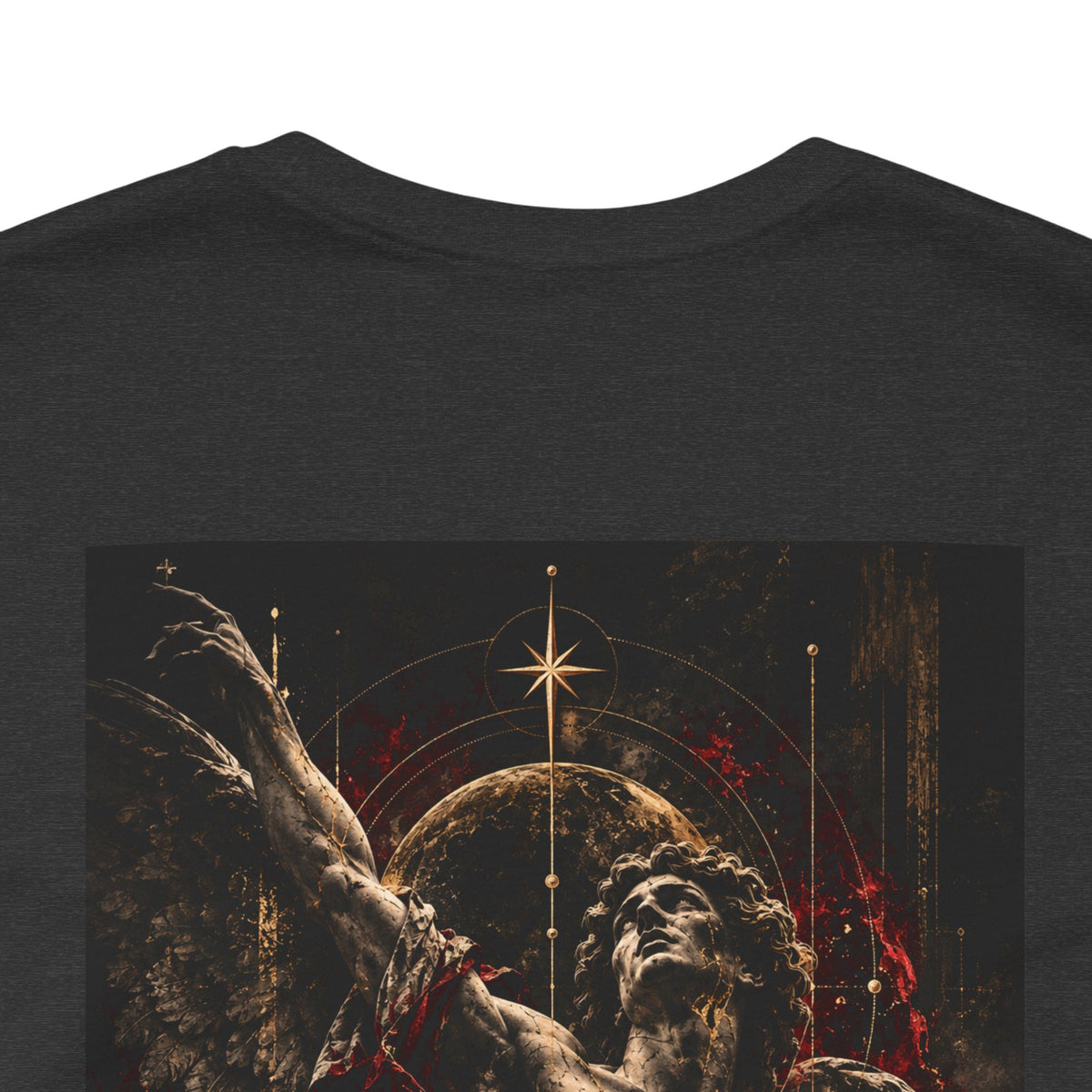 Aetheron Dark Angel Graphic Tee – Gothic Art Back Print