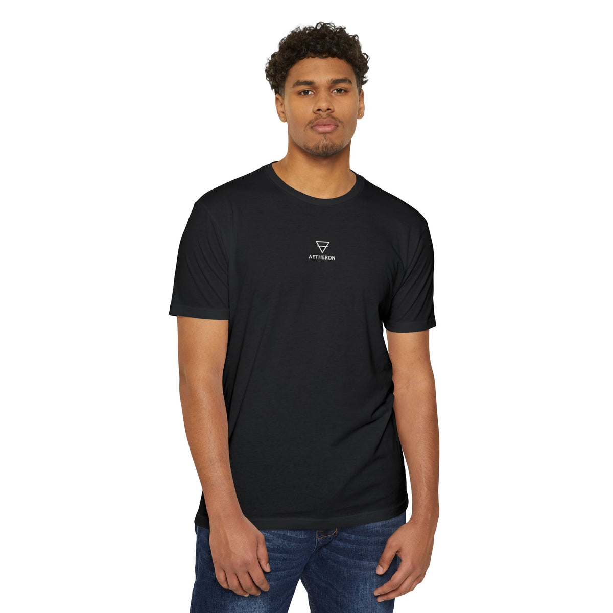 Aetheron Celestial Angel Tee – Gothic Sculpture Back Print