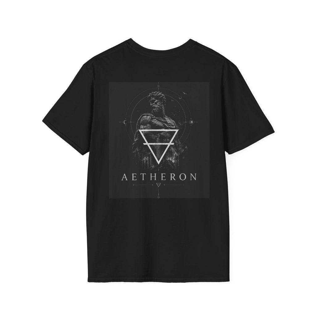 Aetheron Sculptural Emblem Tee – Classical Art Graphic