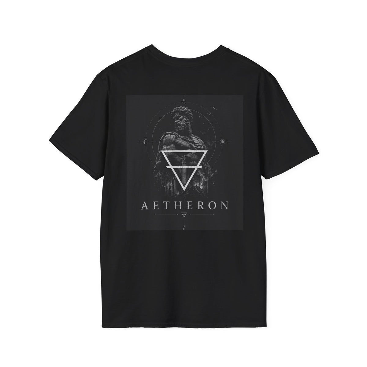 Aetheron Sculptural Emblem Tee – Classical Art Graphic