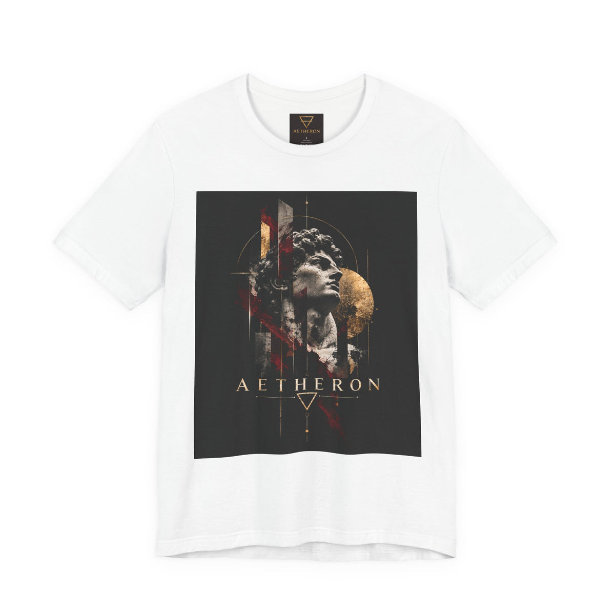 Aetheron Marble Muse Graphic Tee – Contemporary Art Print
