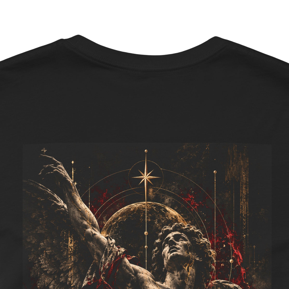 Aetheron Dark Angel Graphic Tee – Gothic Art Back Print