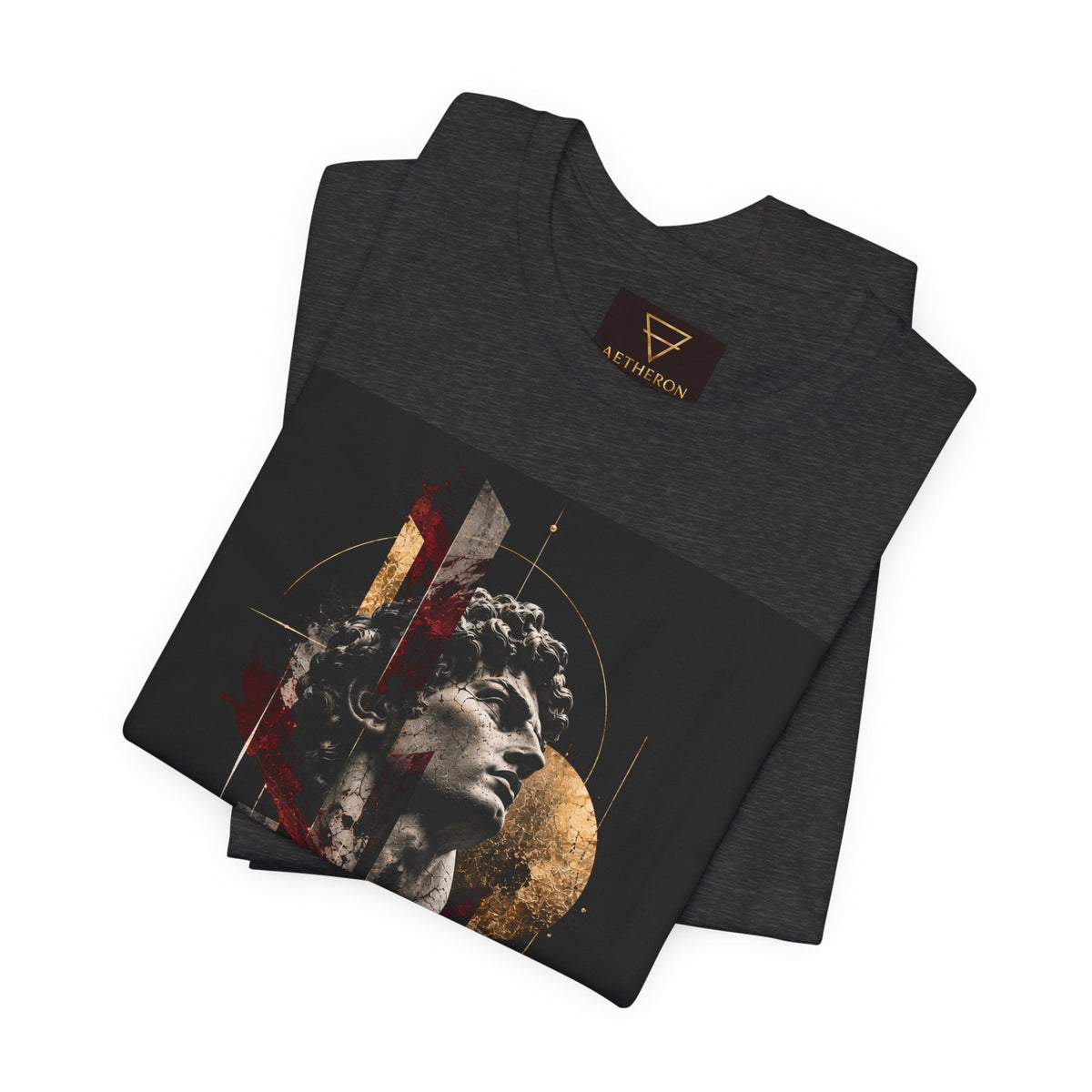 Aetheron Marble Muse Graphic Tee – Contemporary Art Print