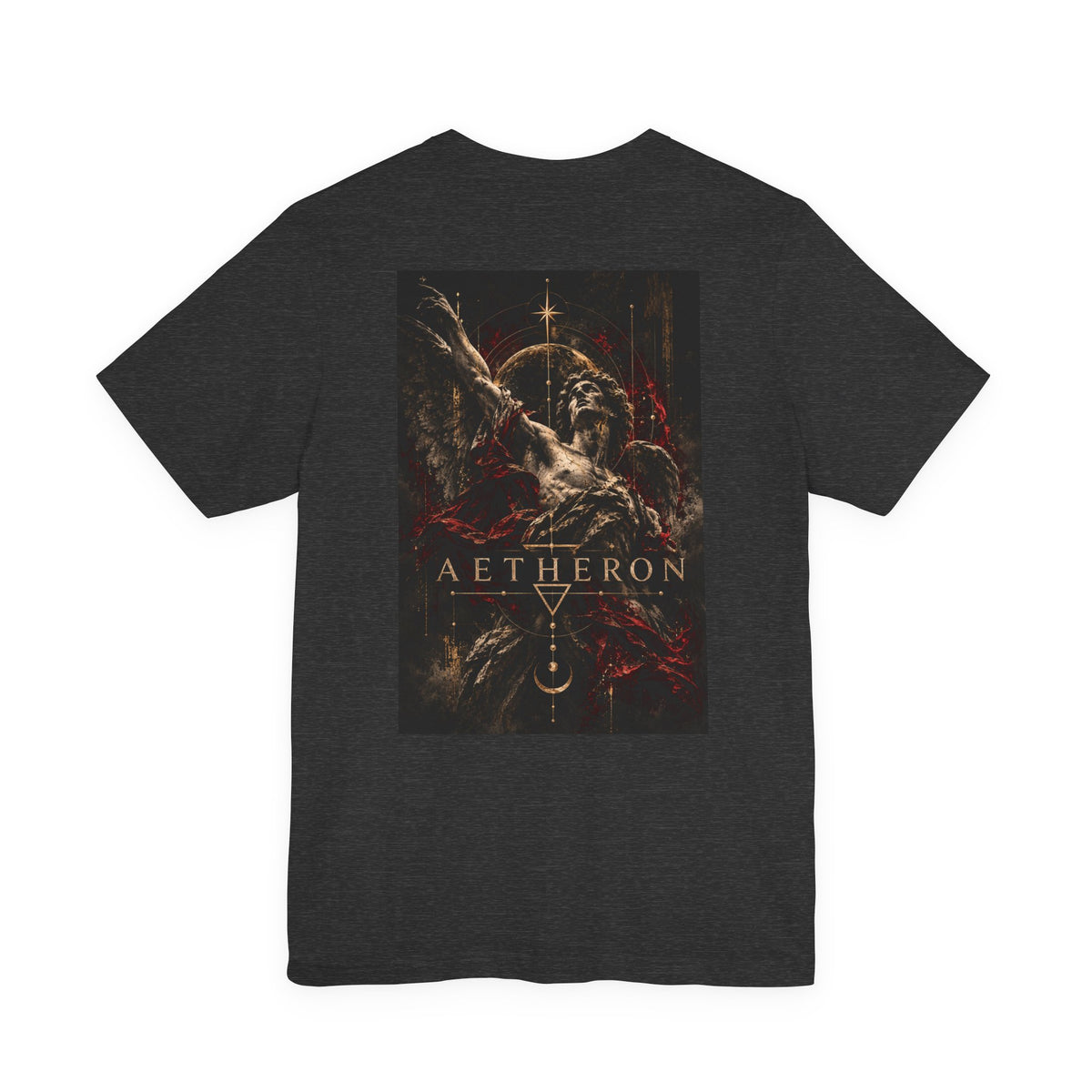 Aetheron Dark Angel Graphic Tee – Gothic Art Back Print